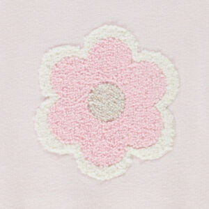 Φούτερ oversize με patch bouclettes για bebe κορίτσι 