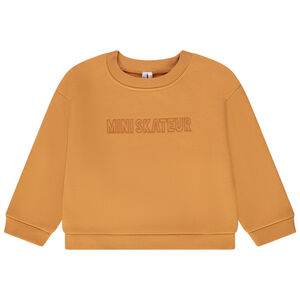 Φούτερ oversize από molleton με κέντημα για bebe αγόρι 