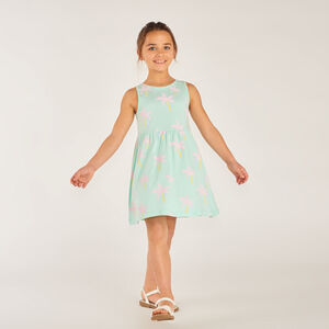 Φόρεμα με τιράντες με σχέδιο φοίνικες για κορίτσι 