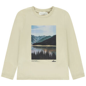 T-shirt μακρυμάνικο με εκτύπωση φωτογραφίας για αγόρι 