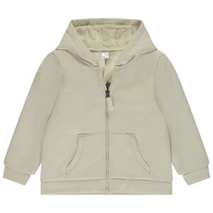 Ζακέτα με κουκούλα από βελουτέ για μωρό αγόρι 