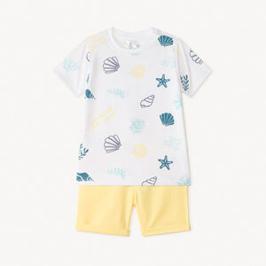 Σέτ κοντό 2 τεμαχίων με μπλούζα και σορτσάκι για αγόρι μωρού 