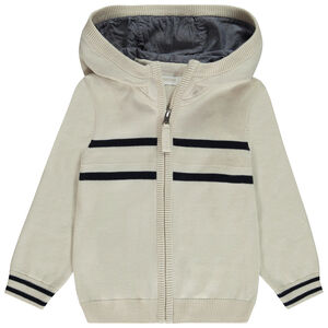 Γιλέκο πλεκτό με κουκούλα για αγόρι 