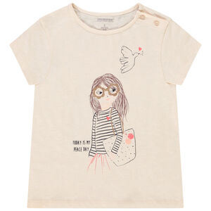 T-shirt manches courtes print fantaisie pour fille Main T-shirt manches courtes print fantaisie pour fille