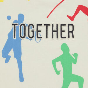 Κοντομάνικο μπλουζάκι effet color block σπορ για αγόρι 