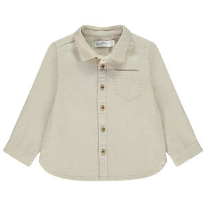 Πουκάμισο μακρυμάνικο με σχέδιο κηρήθρας για μωρό αγόρι 