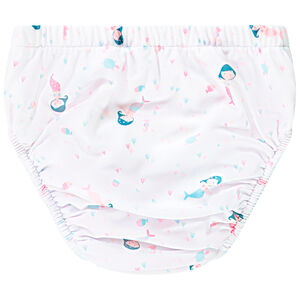 Culotte de bain anti-UV imprimé sirènes pour bébé fille 