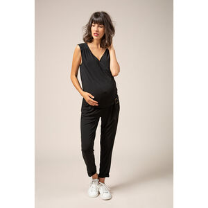 Μακριά ολόσωμη φόρμα εγκυμοσύνης με ρυθμιζόμενη ζώνη 