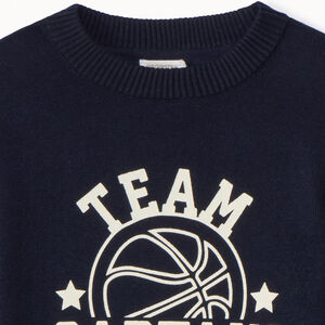 Πλεκτό πουλόβερ με σχέδιο για αγόρι 