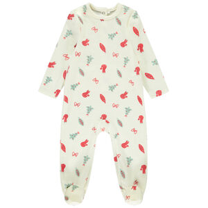 Φορμάκι από βελουτέ με εκτύπωση φαντασίας σε σχέδιο έλατου για μωρό 