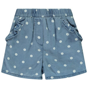 Short en lyocell imprimé pois pour bébé fille 