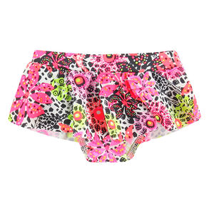 Culotte de bain imprimé fantaisie à volant Main Culotte de bain imprimé fantaisie à volant