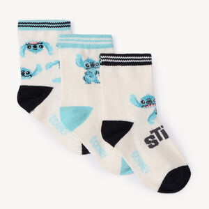 Lot de 3 paires de chaussettes normales Stitch Disney pour bébé garçon Main Lot de 3 paires de chaussettes normales Stitch Disney pour bébé garçon
