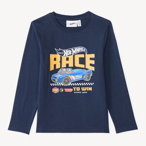 T-shirt μακρυμάνικος για αγόρια Hot Wheels 