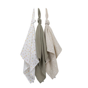 Συσκευασία 3 πάνες γάζας 70 x 70 εκ. La Vie à la Ferme 