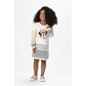 Robe en tricot manches longues imprimé fantaisie Minnie Disney pour fille Main Robe en tricot manches longues imprimé fantaisie Minnie Disney pour fille