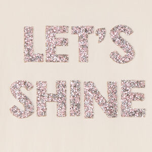 Κοντομάνικο μπλουζάκι με glitter και στρας για κορίτσι 