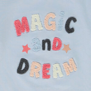 T-shirt μακρυμάνικο με patch bouclettes για κορίτσι 