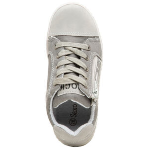 Αθλητικά παπούτσια χαμηλά από ύφασμα με κορδόνια και φερμουάρ στο πλάι 