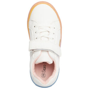 Αθλητικά παπούτσια χαμηλά με κορδόνια και σκρατς σχέδιο ουράνιου τόξου για κορίτσι 