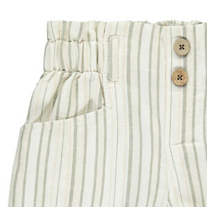 Παντελόνι ριγέ πάνινο για κορίτσι 