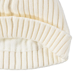 Πλεκτό σκουφάκι με φούντες και εφέ γούνας για μωρό κορίτσι 