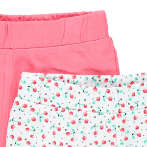 Σετ από 2 Σορτς βαμβακερά μονόχρωμο/με σχέδιο 