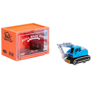 Μινιατούρα όχημα με τριβή εκσκαφέας μπλε/μαύρο 