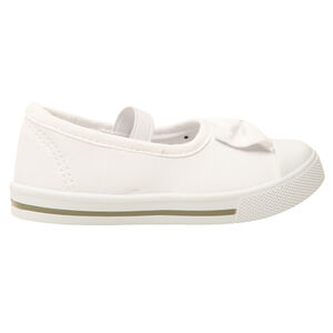 Αθλητικά παπούτσια από ύφασμα με φιόγκο και ελαστική λωρίδα για κορίτσι 