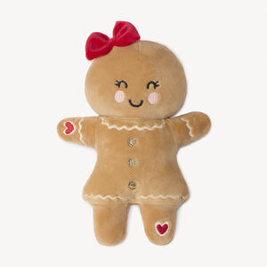 Peluche en velours pain d'épice pour bébé fille 