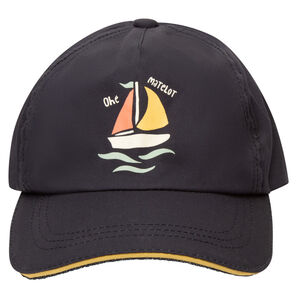 Καπέλο από ποπλίνα με σχέδιο ιστιοφόρο για μωρό αγόρι 