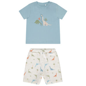 Σετ 2 τμχ. με σχέδιο δεινοσαύρων για μωρό αγόρι 