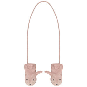 Γάντια συνδεδεμένα με σχέδιο ζωάκια για bebe κορίτσι 