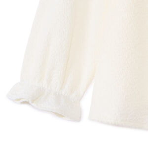 Τουνίκ μακρυμάνικη μονόχρωμη με βολάν για μωρό κορίτσι 