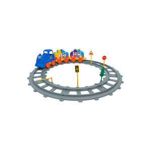 Αυτοκινητόδρομος & Τρένο Από Τουβλάκια - 43 Τεμάχια  