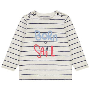 Marinière avec puff print pour bébé garçon 