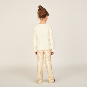 Κολάν καμπάνα από δερματίνη χρυσό για κορίτσι 