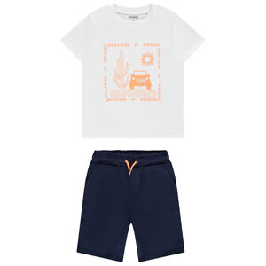 Σετ 2 τμχ. με μπλούζα τύπωμα έρημος για αγόρι 