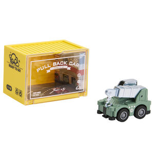 Μινιατούρα όχημα με μηχανισμό τριβής φορτηγό εργοταξίου σε τιρκουάζ 