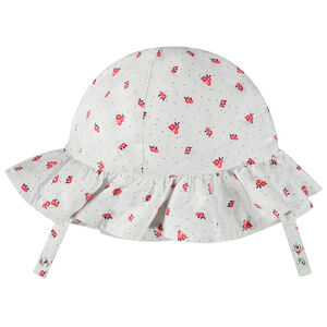 Charlotte en coton imprimé fleurs et pois pour bébé fille 