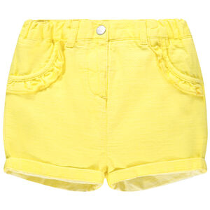 Σορτς πλεκτό με βολάν και τσέπες 