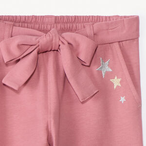 Παντελόνι φόρμας molleton σε στυλ cargo με ζώνη για κορίτσι 