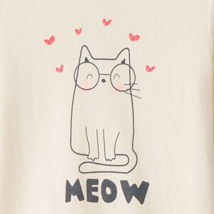 Μπλούζα μακρυμάνικη από jersey με φαντεζί σχέδιο για bebe κορίτσι 