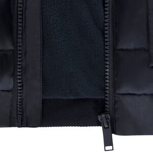 Πληρωμένη μπουφάν με κουκούλα και λογότυπο από καουτσούκ για αγόρι 