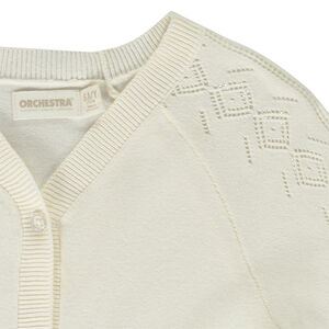 Ζακέτα με μανίκια raglan από πλεκτό pointelle για κορίτσι 