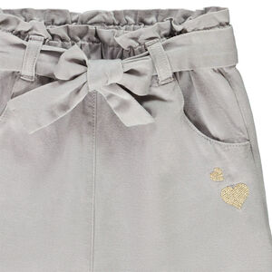 Παντελόνι με ζώνη με σχέδιο φιόγκο για bebe κορίτσι 