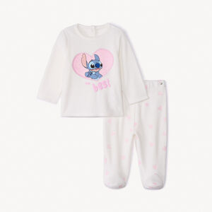 Set pyjama 2 pièces en velours Stitch Disney pour bébé fille avec finitions différentes selon l'âge Main Set pyjama 2 pièces en velours Stitch Disney pour bébé fille avec finitions différentes selon l'âge