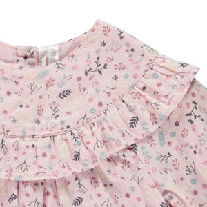 Τουνίκ μακρυμάνικη από τούλι με βολάν για μωρό κορίτσι 