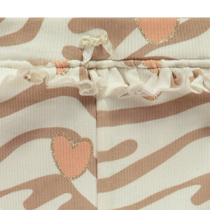 Μακρύ πλεκτό κολάν με φαντεζί σχέδιο για μωρό κορίτσι 