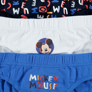 Σετ 3 βαμβακερά σλιπάκια με στάμπα τον Mickey της Disney 